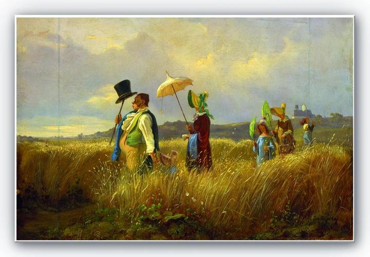 Immagine prodotto Trenddeko Spitzweg - La passeggiata della domenica (60 x 40 cm)