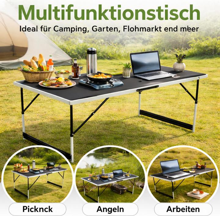 Produktbild Mojawo XXL Campingtisch Multifunktionstisch klappbar Alu höhenverstellbar