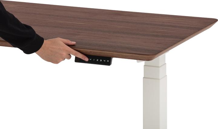 Image du produit Oakywood Pupitre en bois avec réglage de la hauteur - Plaqué - Plaqué noyer / 120x60 / Blanc - Oakywo