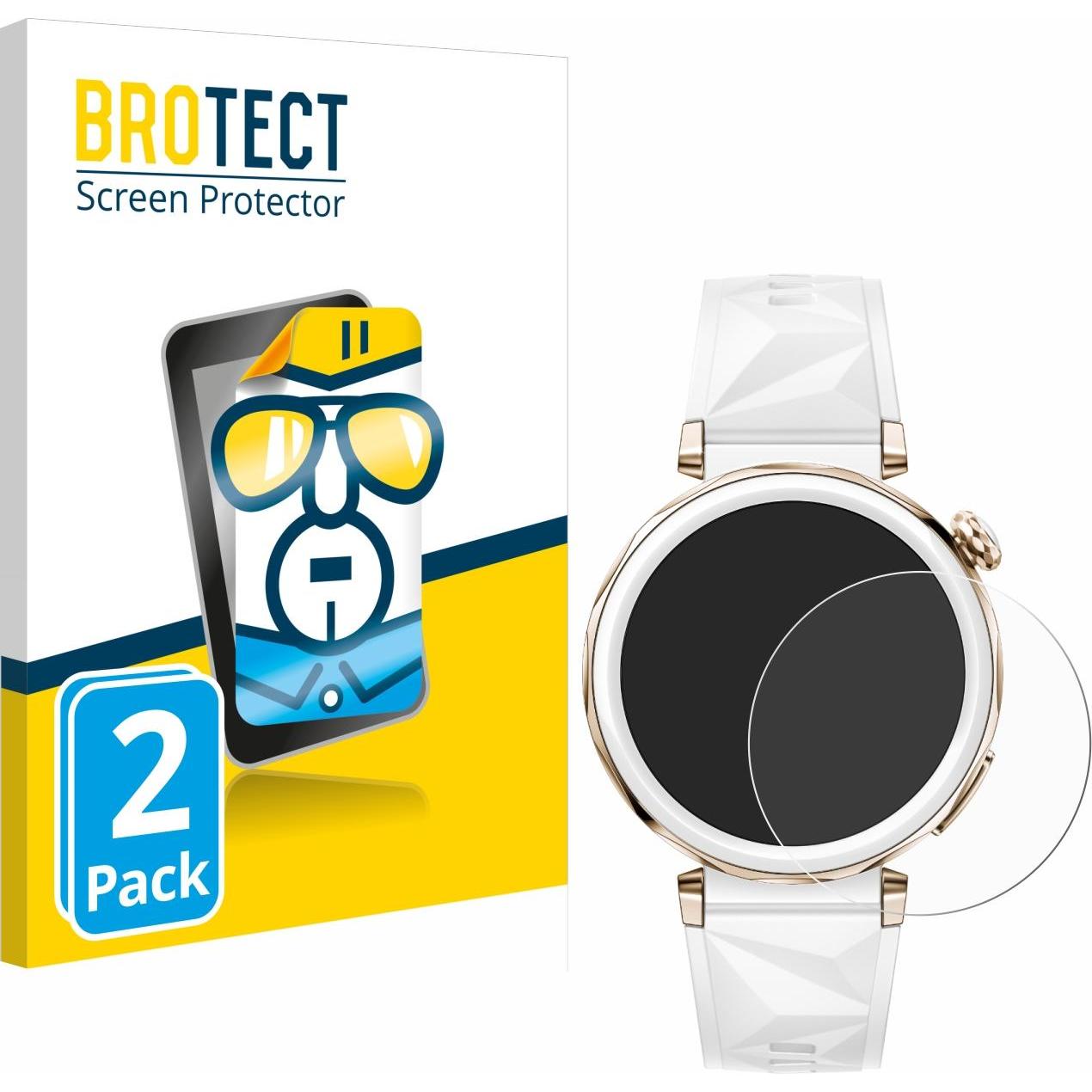 BROTECT Schutzfolie Displayschutz Displayschutzfolie Folie Klar Transparent, Smartwatch Schutzfolie, Transparent