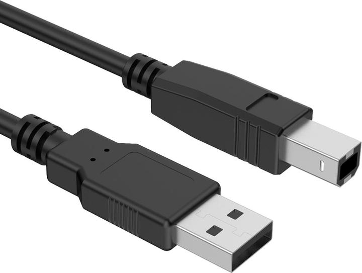 Produktbild Force Power USB-B auf USB-A Druckerkabel 3 m (3 m, USB 2.0)