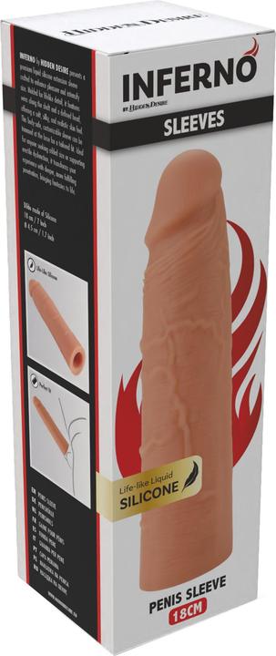 Productafbeelding Hidden Desire Penis Sleeve Liquid Silicone 18 cm
