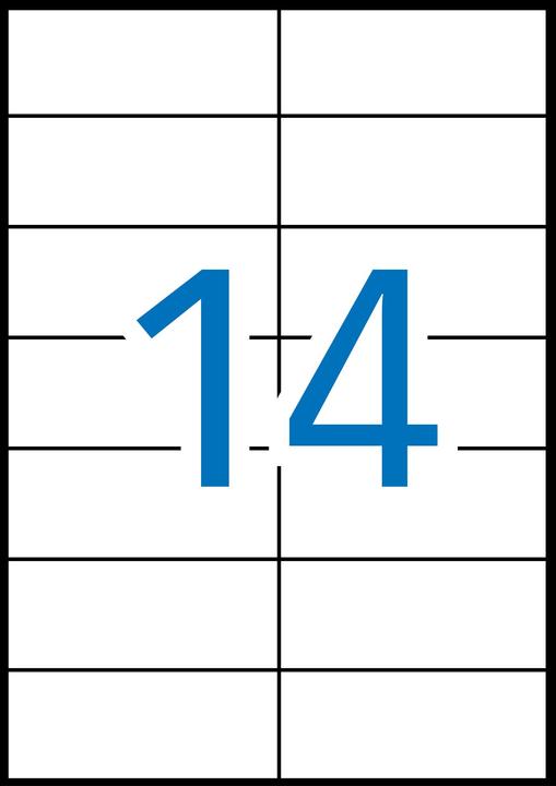 Immagine prodotto Apli PRODOTTI MEDICI universali, 105x42,4mm, bianco