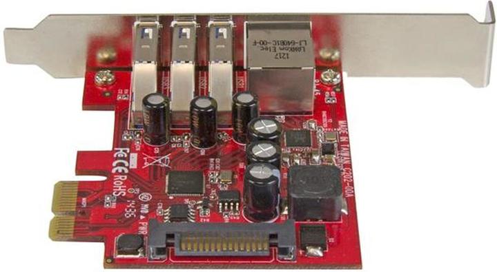 Image du produit StarTech CARTE PCIE USB 3.0 3 PORTS + GBE