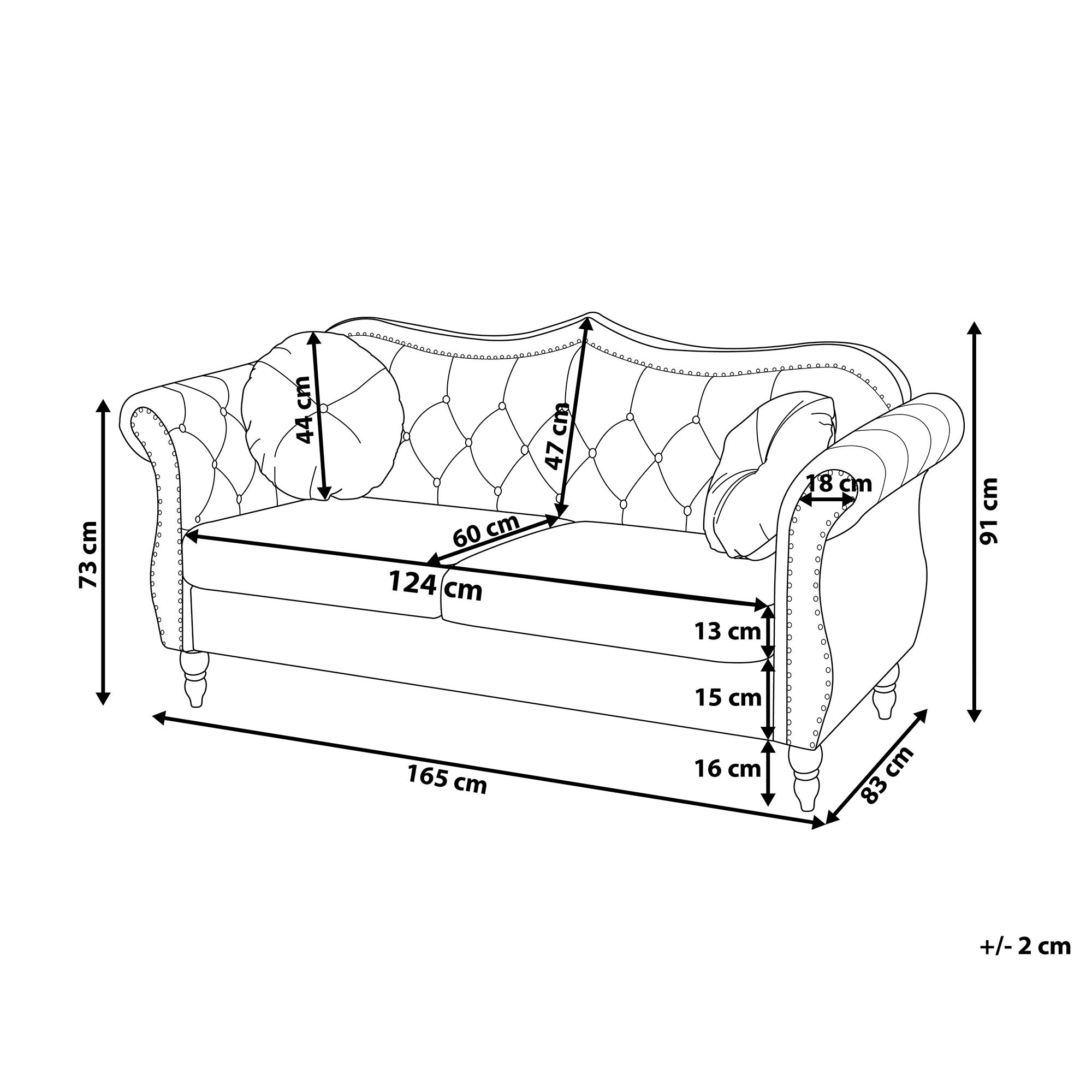 Thumbnail - Beliani, Sofa, Skien (2-Sitzer)