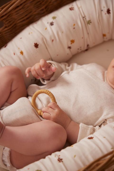 Actual product image Filibabba Silicone teething ring 2-pack - Vintage Rose (0 Months)