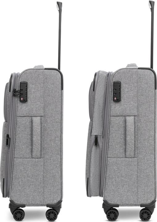 Produktbild Redolz Essentials 12 THREE SET 4-Rollen Kofferset 3-tlg. mit Dehnfalte (201 l)