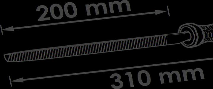 Produktbild Vigor Dreikant-Feile ∙ V1788 ∙ 310 mm (200 mm)