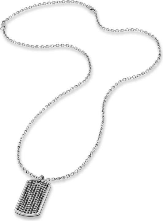 Immagine prodotto Save Brave SBN-GARETT-ZI-BK Collana da uomo 50 cm, regolabile (Acciaio inossidabile)