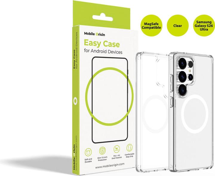 Mobile Origin Easy Case, MagSafe, Clear - Samsung Galaxy S26 Ultra (Samsung Galaxy S26 Ultra)