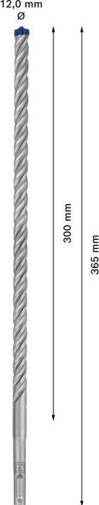 Produktbild Bosch Professional Zubehör EXPERT SDS plus-7X Hammerbohrer, 12 x 300 x 365 mm (12 Millimeter)