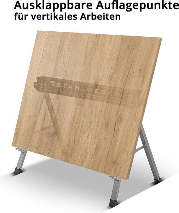 Produktbild Stahlwerk Sägebock 2er Set 500 kg Universal Arbeitsbock Klappbock Gerüstbock (105.50 cm, 60 cm)