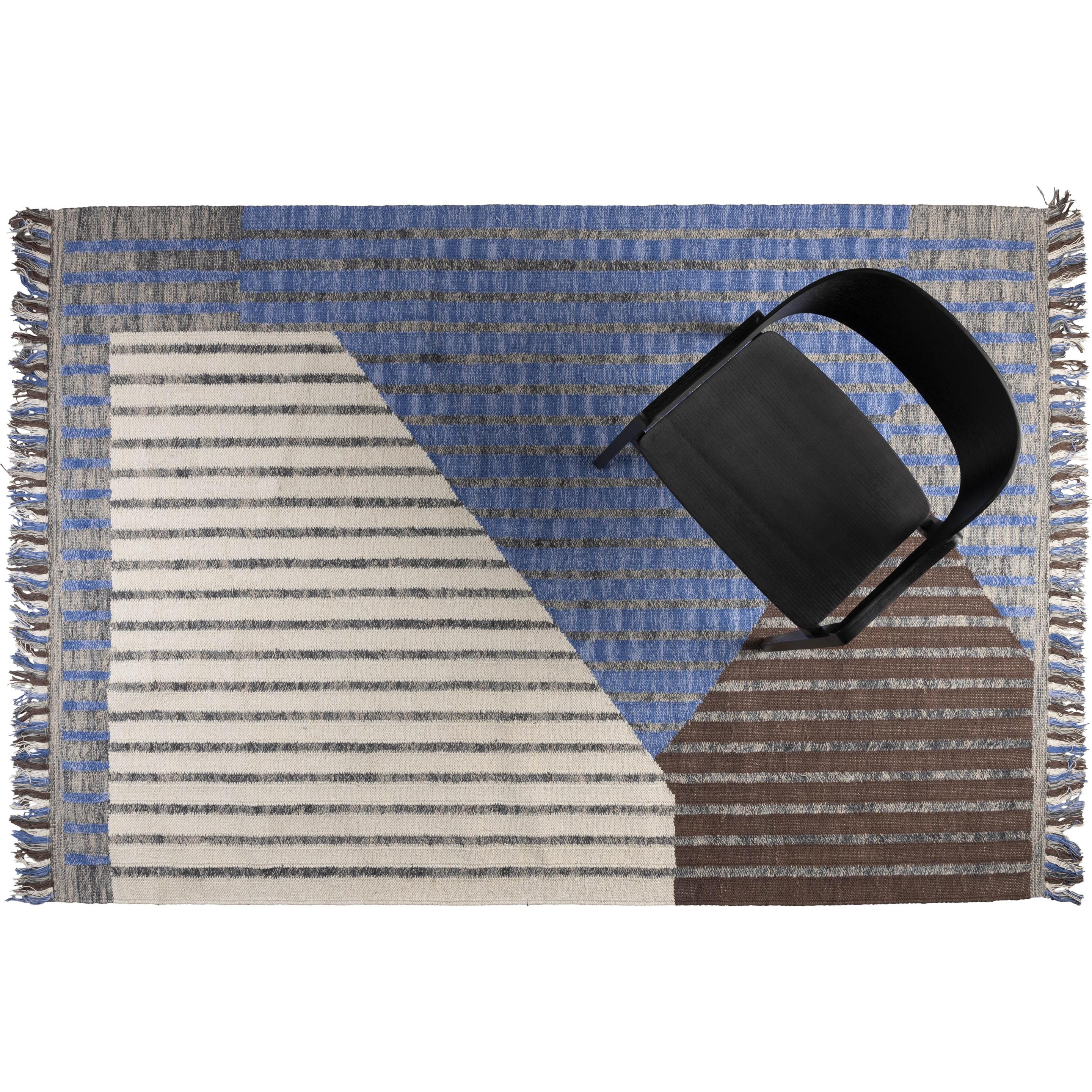 Thumbnail - Dutchbone, Teppich, Hampton Carpet 160x230 Blue (160 x 230 cm)