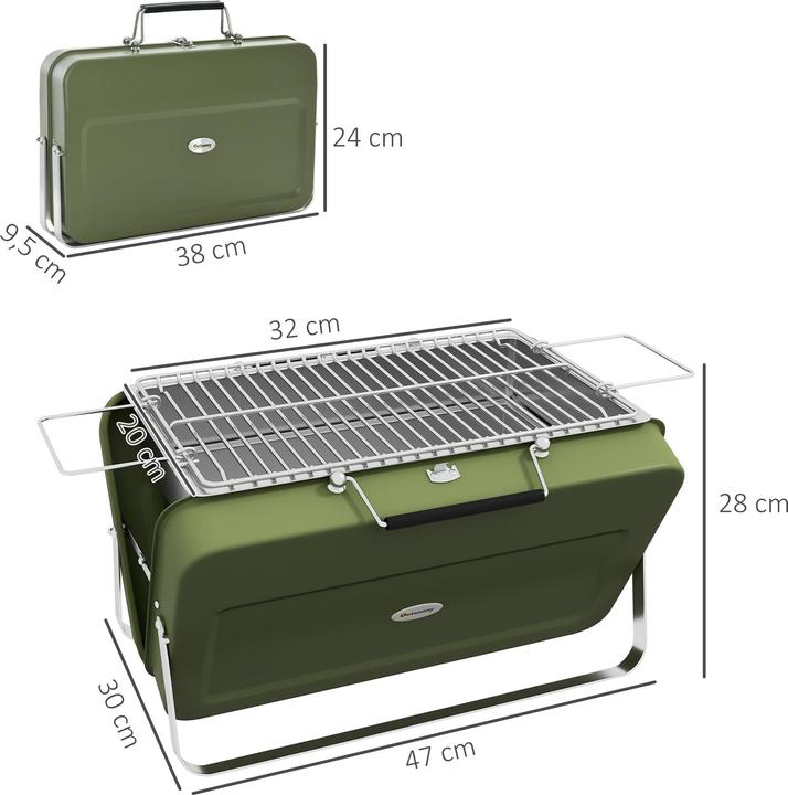Actual product image Outsunny Table grill in case system