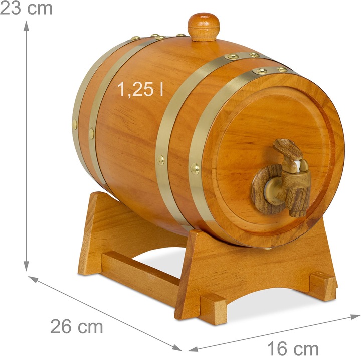 Actual product image Relaxdays Whisky cask