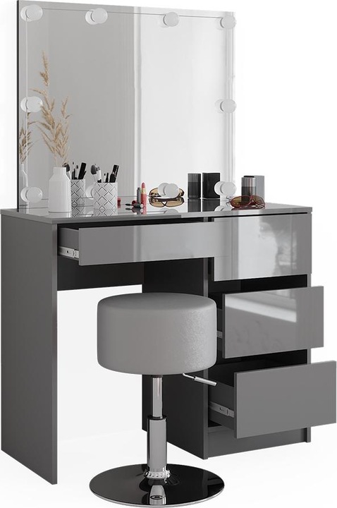 Produktbild Vicco Sherry mit Hocker und Beleuchtung (90 x 75 x 40 cm)