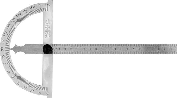Actual product image Yato protractor with liner 150x200mm YT-72141