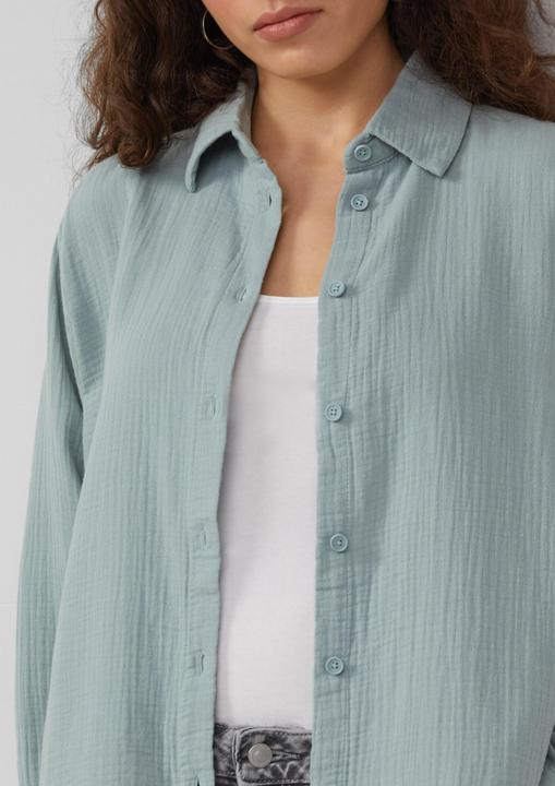 Immagine prodotto S.Oliver Bluse Hemdbluse aus Musselin im Oversize-Schnitt (42)