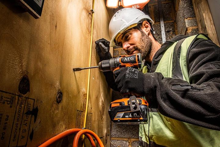 Actual product image AEG Subcompact Brushless Hammer Drill Driver, 65 Nm, 2 Speeds, 18V Battery Compatible