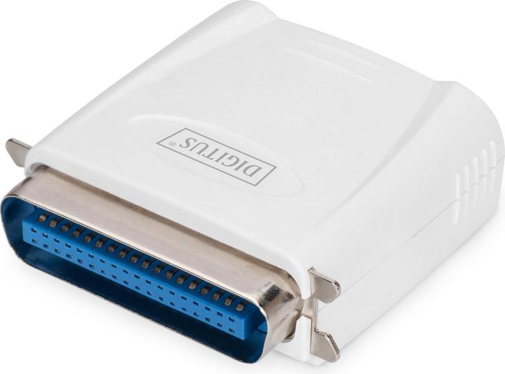 Image du produit Digitus Serveur d'impression Fast Ethernet 1xParallèle 1xRJ-45 avec bloc d'alimentation