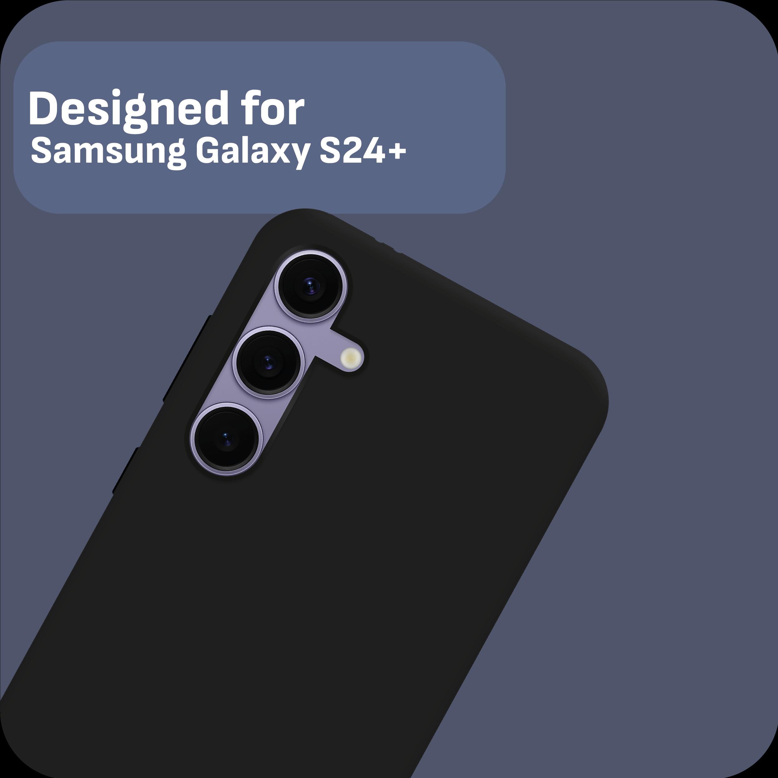Thumbnail - Cazy Silikon Hülle Kompatibel mit Samsung Galaxy S24+ - Soft TPU Schutz - (Samsung Galaxy S24+), Smartphone Hülle, Schwa...