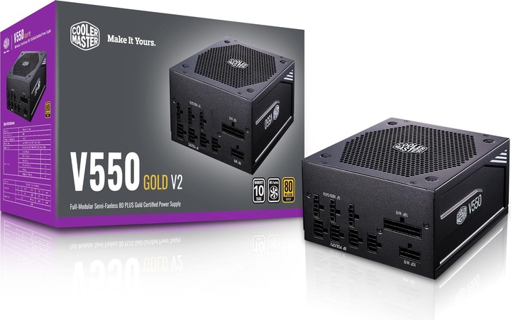 Actual product image Cooler Master Power supply unit V V2 Modular (550 W)