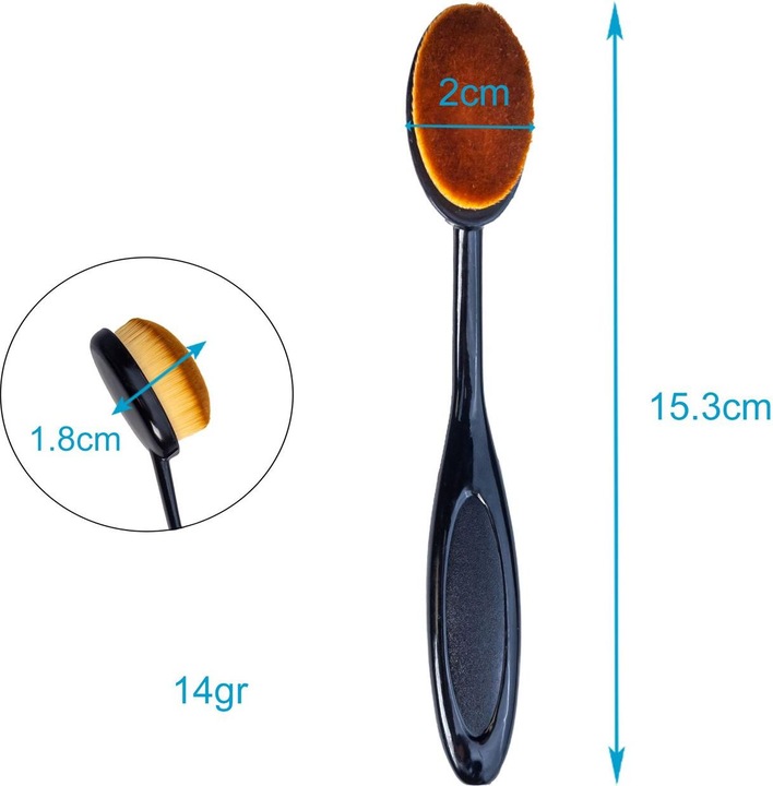 Actual product image Intirilife Make Up Pinsel