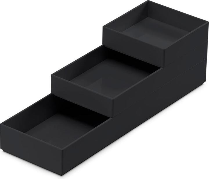 Moxom Container set Modular Tray, 250x80x55mm, 3-TL., black