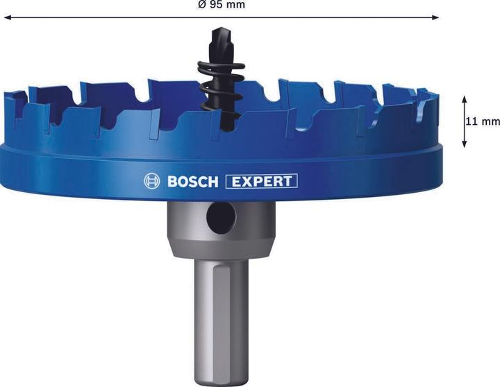 Productafbeelding Bosch Professional Zubehör Blau Zubehör 2608901448 Präzision für Bleche Hartmetall 95 mm (95 mm)
