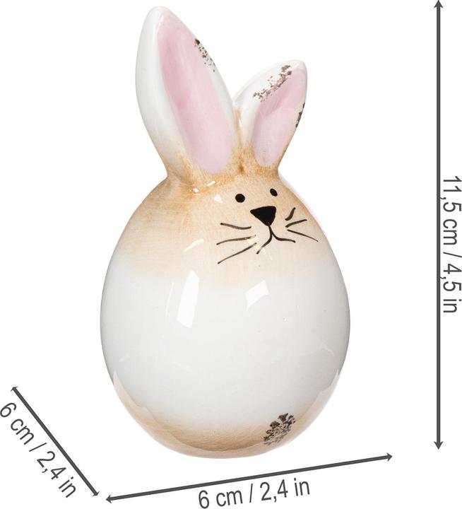 Actual product image Viana Keramik Osterhase Weiss Figur