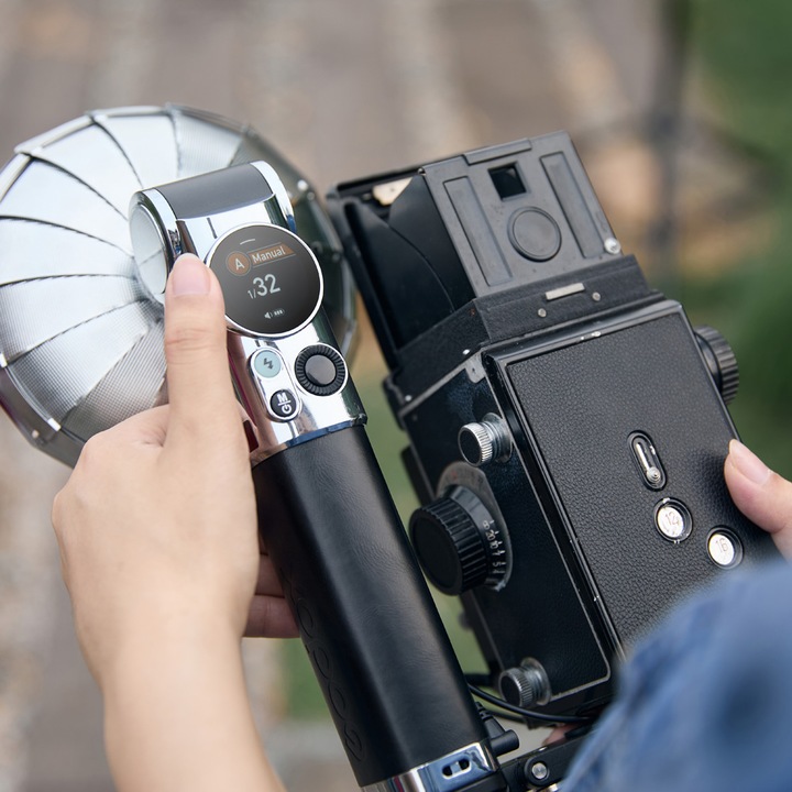 Actual product image Godox Retro-Kamerablitz (Plug-on flash, Nikon, Fujifilm, Leica, Olympus, Sony, Pentax, Canon)