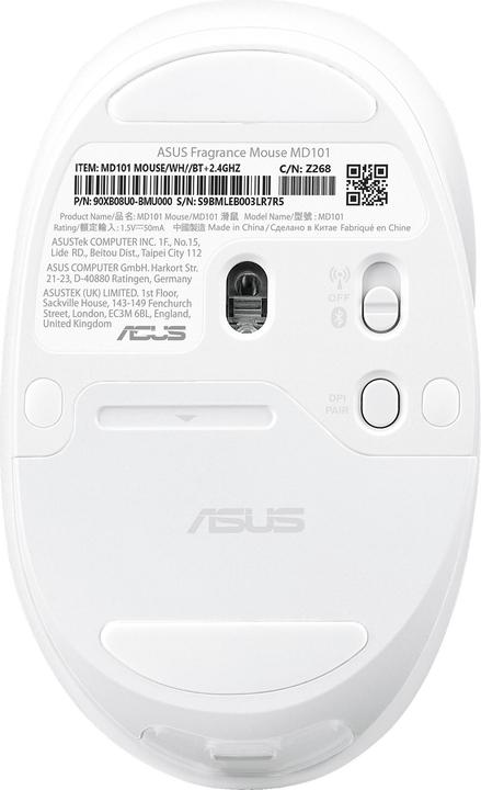 Produktbild ASUS MD101 MOUSE/WH (Kabellos)