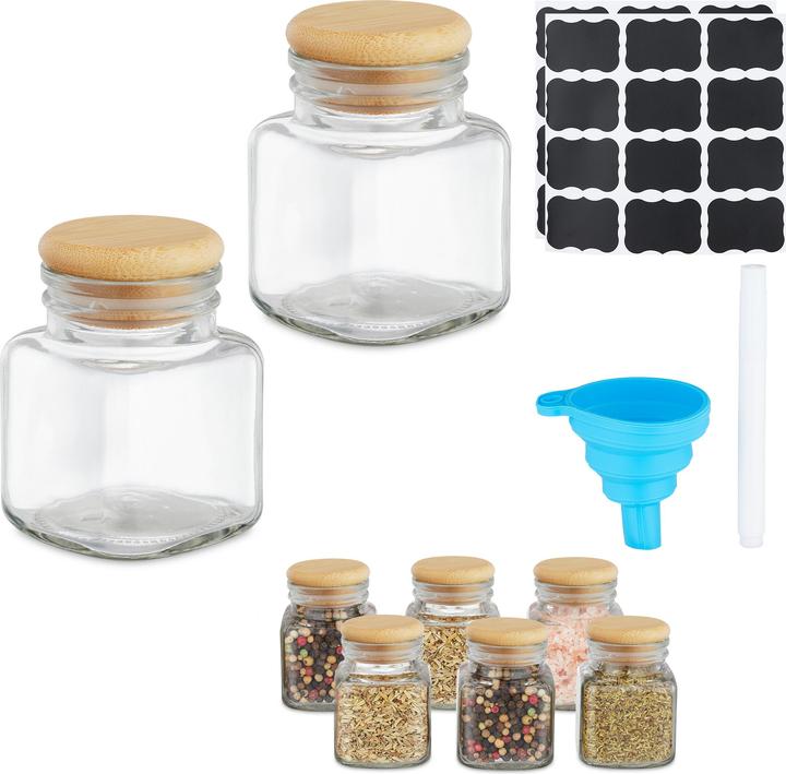 Actual product image Relaxdays spice jars (0.10 l)