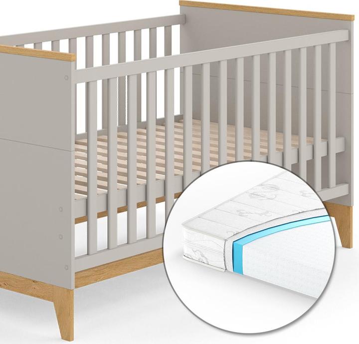 Image du produit VitaliSpa Kinderbett Malia, Cashmere-Eiche, 143.2 x 81 cm, mit Matratze