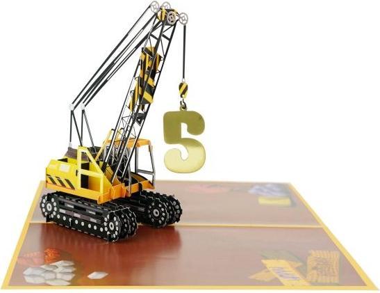 Actual product image MU Classic 3D pop-up birthday card - Crane (1 pcs.)