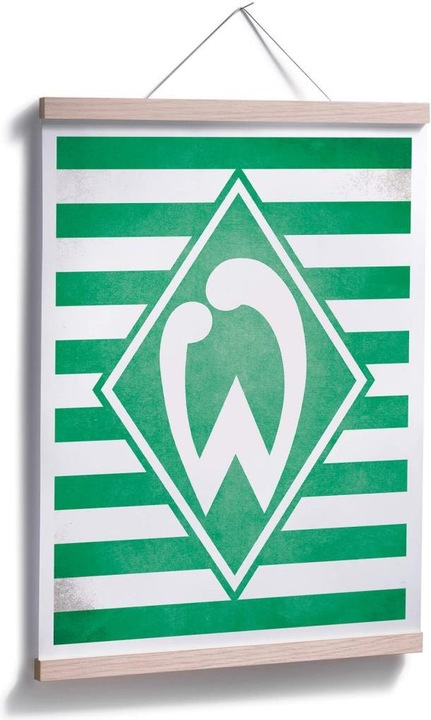 Produktbild SV Werder Bremen Werder Bremen Logo Streifen (24 x 30 cm)