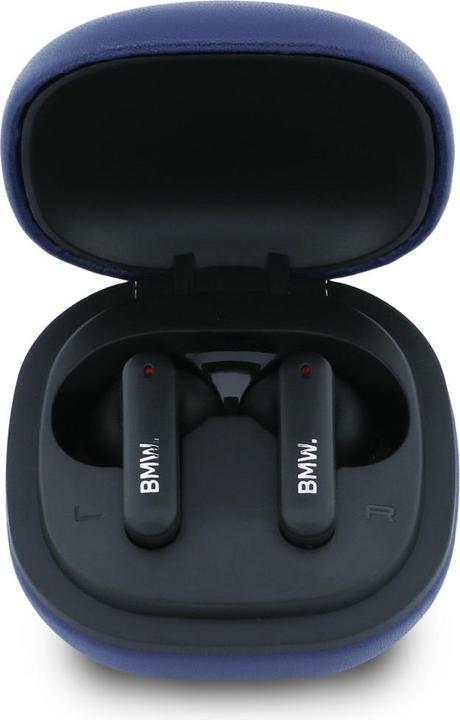 Actual product image BMW Headphones Bluetooth TWS Leather Metal Logo ENC blue (Wireless)