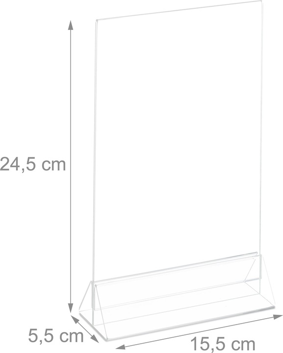 Immagine prodotto Relaxdays 6x porta-menù-da-tavolo