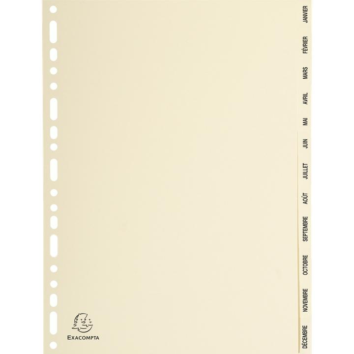 Produktbild Exacompta Karton-Register - elfenbeinfarben