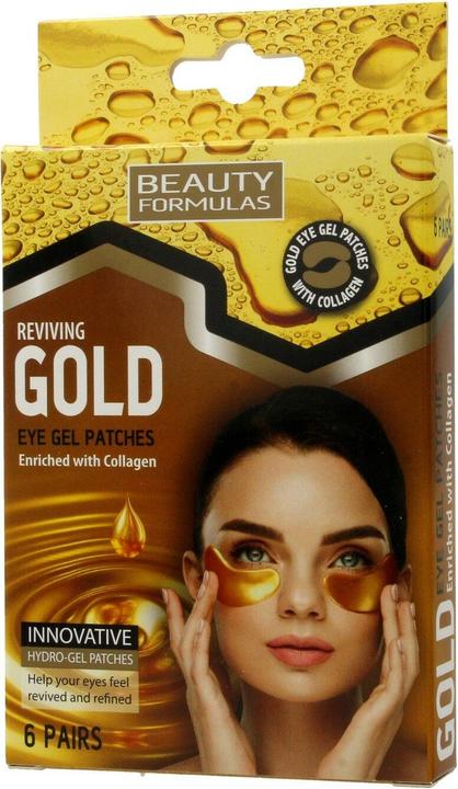 Produktbild Beauty Formulas Gold Eye Gel Patches Gold Gel Eye Patches 6 Pairs (Augenpatches)
