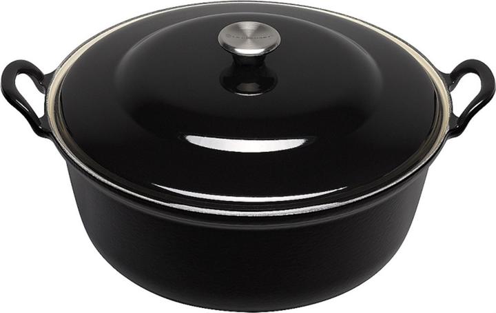 Produktbild Le Creuset Creuset faitout braadpan met plaatstan deksel 2,4 liter 24 cm gietijzer zwart (2.40 cm, Bräter + Schmortopf, Edelstahl)
