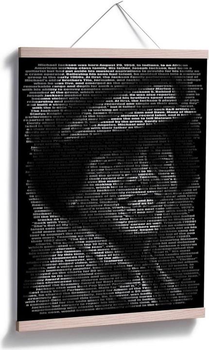 Image du produit Trenddeko Heine - Biographie de Michael Jackson (120 x 150 cm)