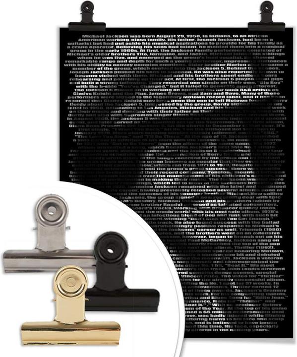 Image du produit Trenddeko Heine - Biographie de Michael Jackson (120 x 150 cm)