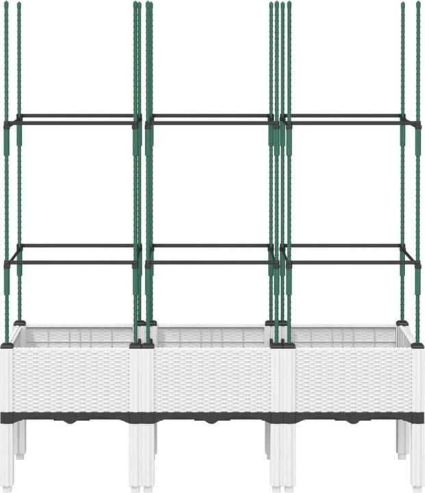 Actual product image VidaXL Planter with trellis PP