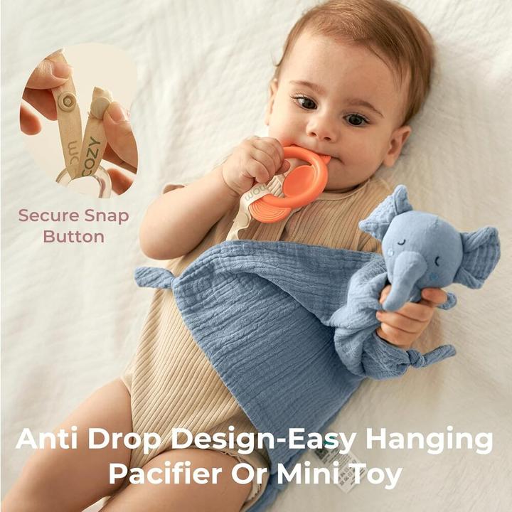 Image du produit Momcozy Elefant Schmusetuch BLU