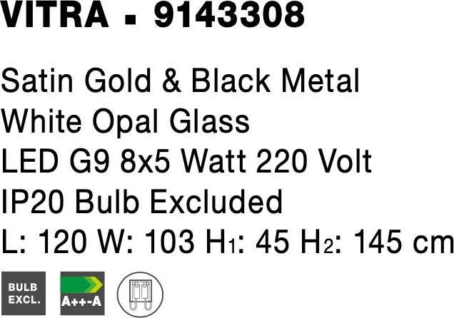 Actual product image Nova Luce Vitra (G9)