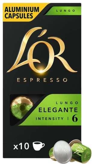 Image du produit L’OR Espresso L'Or Espresso Lungo Elegante Capsule de café 10 pièce(s) (10 x Port.)