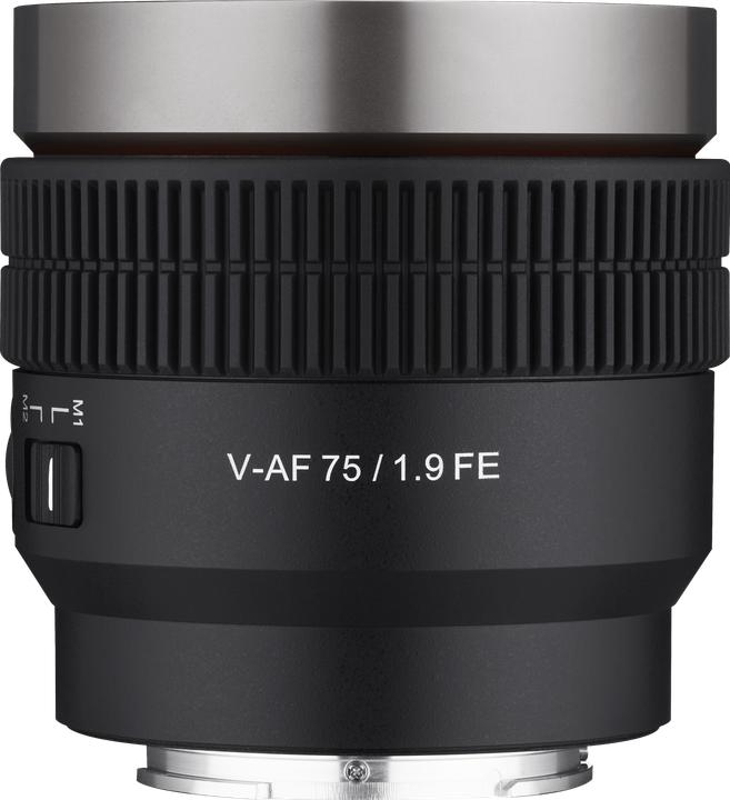 Actual product image Samyang V-AF 75mm T1.9, Sony E (Sony E, full size)