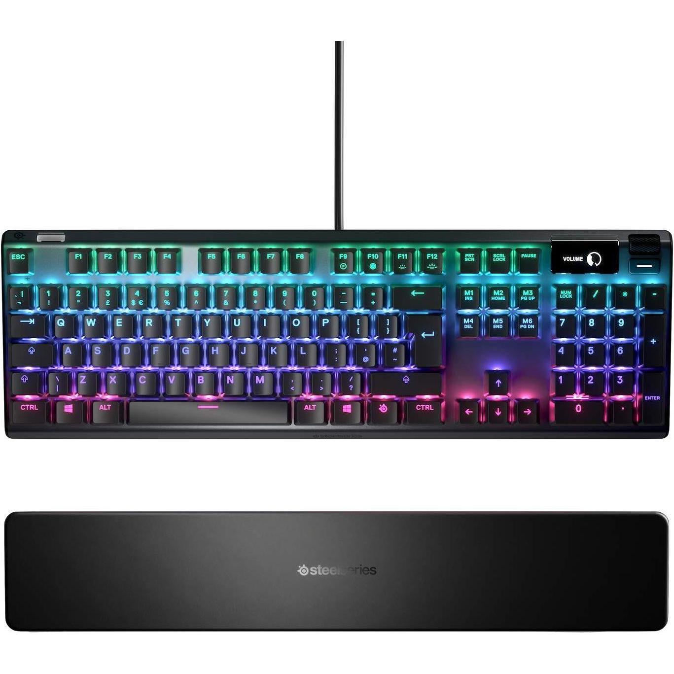 SteelSeries Apex Pro Mechanical Gaming Keyboard, OmniPoint Switch, US Layout (US, Kabelgebunden), Tastatur, Schwarz
