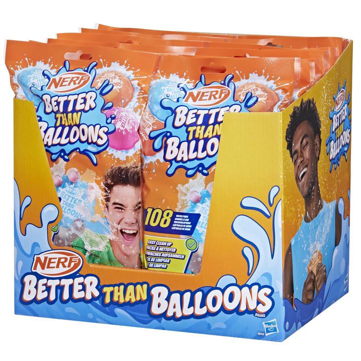 Image du produit Nerf Better than Ballons Core 108 pcs. présentoir de comptoir (1 x)